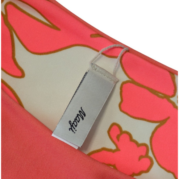 Maaji Cali Sunset Ada Long Sleeve Bikini Top Size Small Reversible Coral Orange - Picture 5 of 10